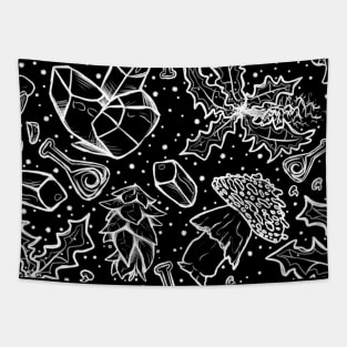 Alchemy Black Ver. | Fantasy Mage College | Scrolls Elder Mouse Pad Tapestry