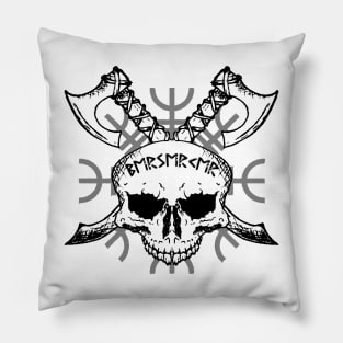 Berserker Skull, Vikings, Helm of Awe Pillow