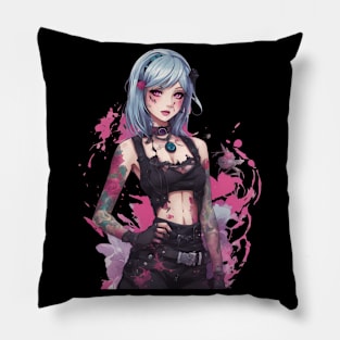 Queen of Emo Punk Metal Pillow