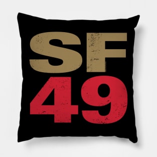 San Francisco 49ers 2 by Buck Tee Originals Pillow