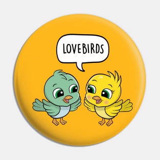 Lovebirds Pin