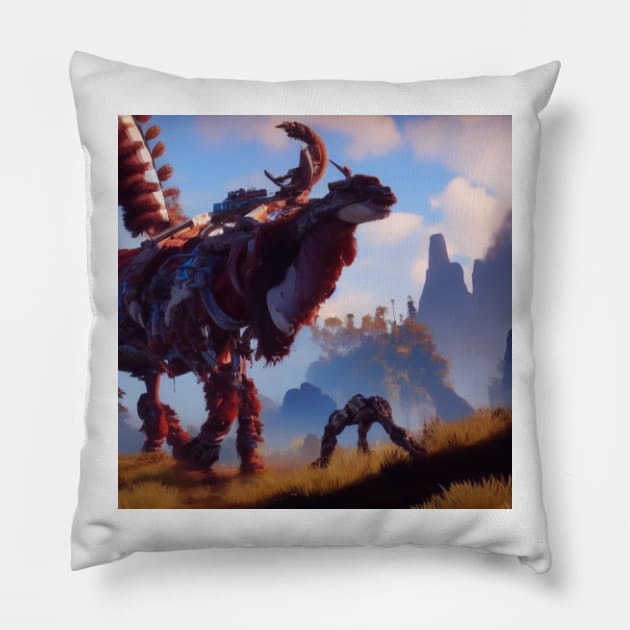 Horizon Zero Dawn Pillow by Beastlykitty