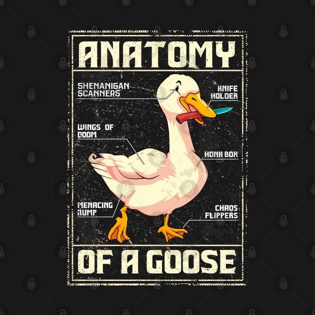 Vintage anatomy of a goose by Wagum Std