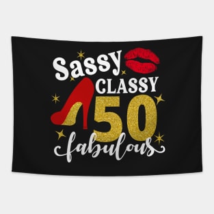 Sassy classy 50 fabulous Tapestry