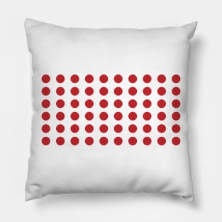 Retro Red Polka Dots #home #decor #retrostyle #polkadots #stylish #sixties Pillow