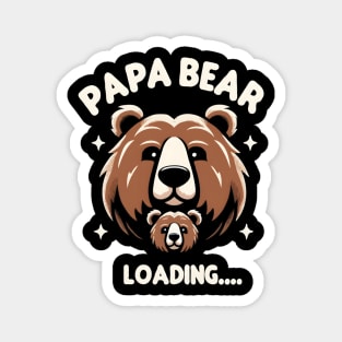 Funny Soon To Be Dad Expecting Baby New Dad Papa Bear Magnet