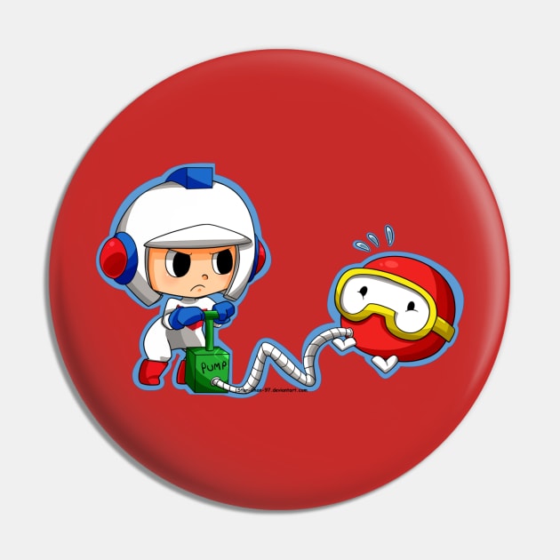 Dig Dug art Pin by RoswellWitness