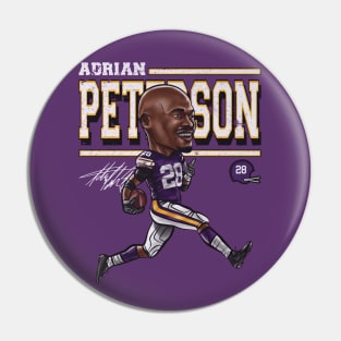 Adrian Peterson Minnesota Cartoon Pin