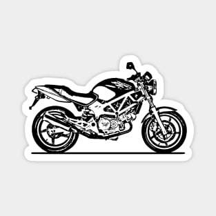 VTR250 Motorcycle Sketch Art Magnet