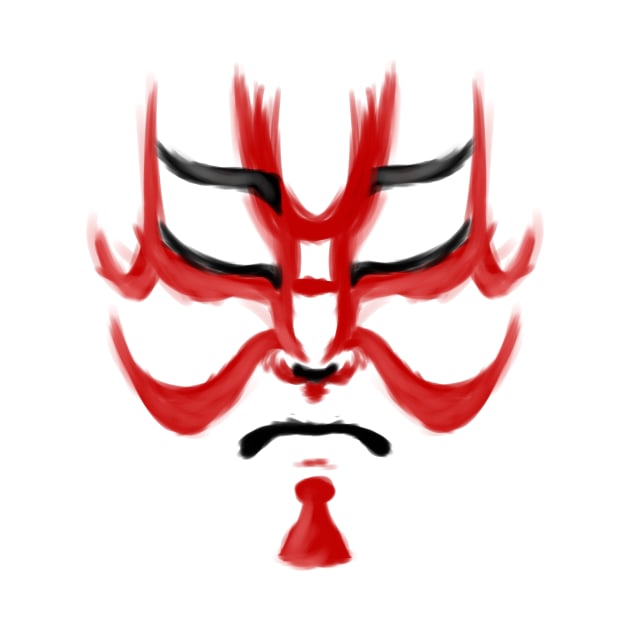 Kumadori Face Paint by SpeedWeed76