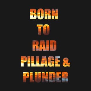 Born to Raid, Pillage and Plunder T-Shirt