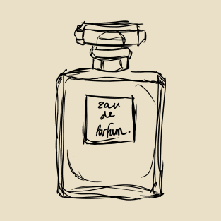 Classic Perfume Bottle Illustration T-Shirt