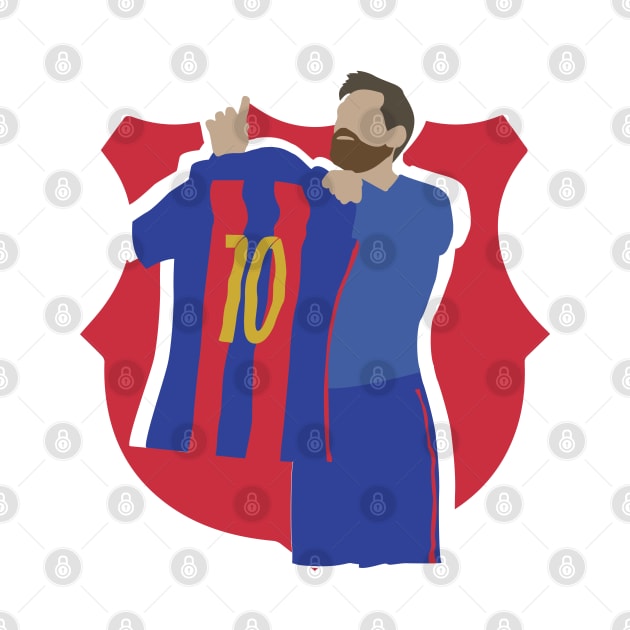 Messi No.10 Barcelona Iconic Celebration by Jackshun