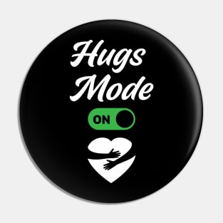 Hugs Mode is ON with Hugged Hearts Pin