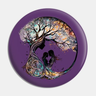 Mother Earth and the Tree of Life Pin