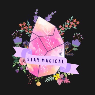 Stay Magical Pink Crystal T-Shirt