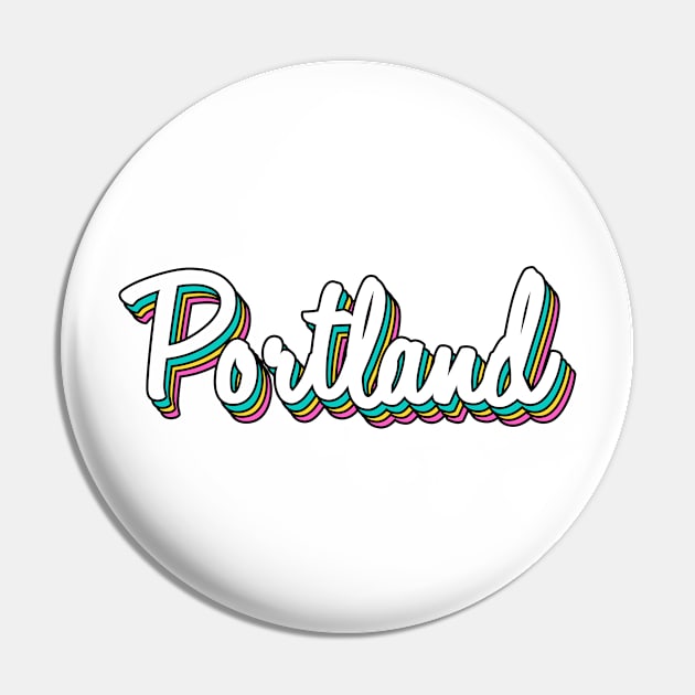 Retro Portland Pin by lolosenese