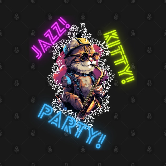 Stylish Cat: "Jazz Kitty Party" by LionCreativeFashionHubMx