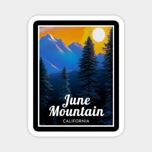 June Mountain California United States ski Magnet