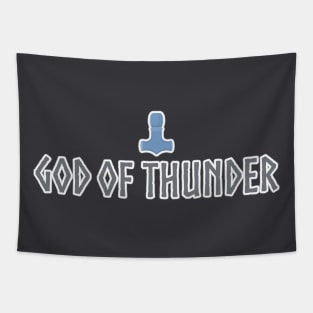 Thor Mjolnir God of Thunder Hammer Viking Nordic Tapestry
