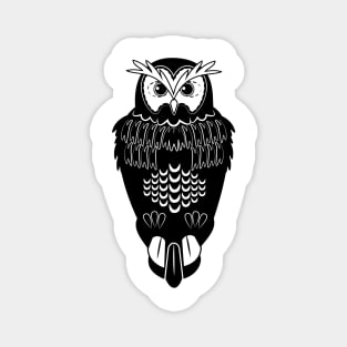 Owl Silhouette Magnet