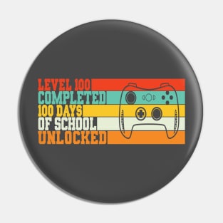 Level 100 completed 100 days of school unlocked Pin