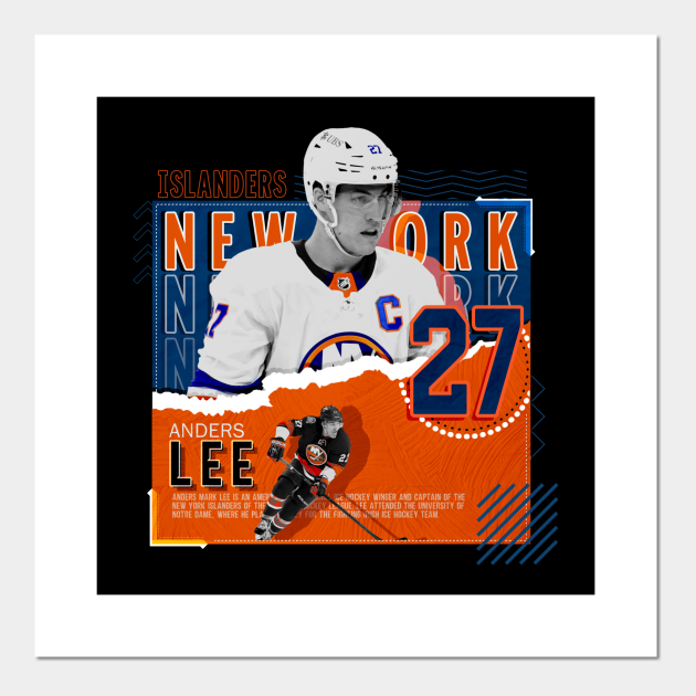 Anders Lee Hockey Paper Poster Islanders - Anders Lee - Posters and Art  Prints | TeePublic