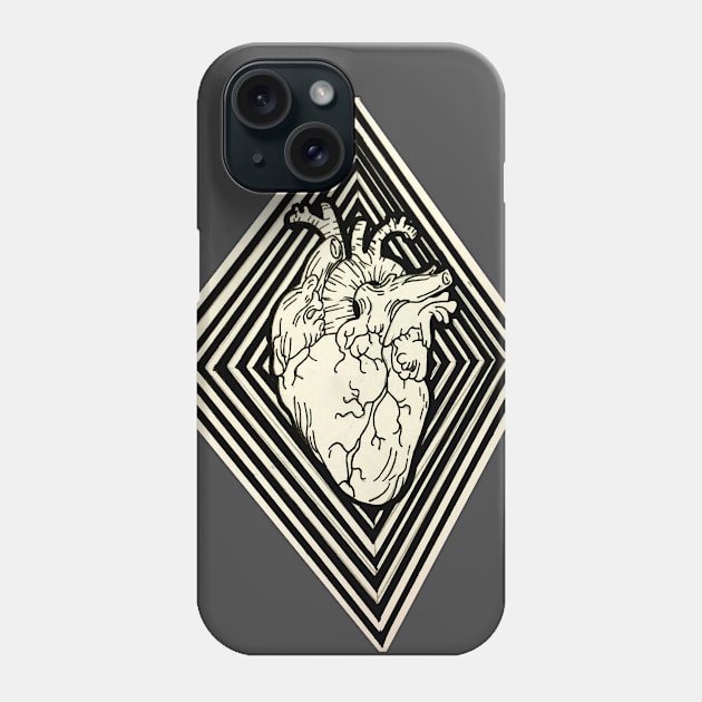 Heart Diamond Phone Case by SamuelMcCrackenArtworks