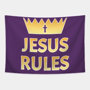 Jesus Rules Tapestry