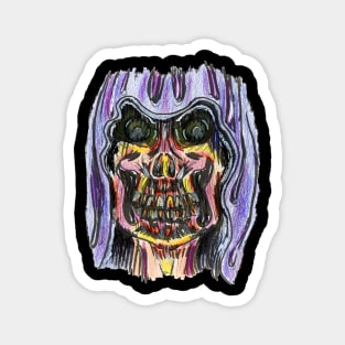 Psychedelic Grinning Grim Reaper #1 Magnet