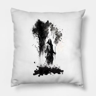 Moses and The Burning Bush Pillow