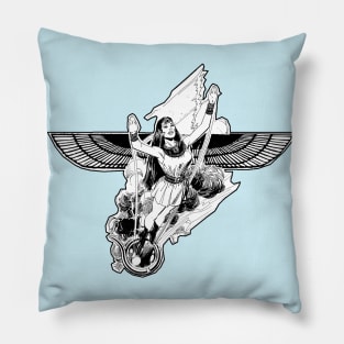 Flying woman Pillow