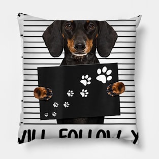 Personal Stalker Dachshund Dog Pillow