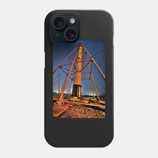 Stars over the Marblehead Light Tower Marblehead MA Phone Case by WayneOxfordPh