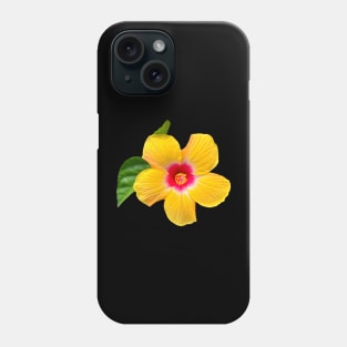 Yellow hibiscus Phone Case