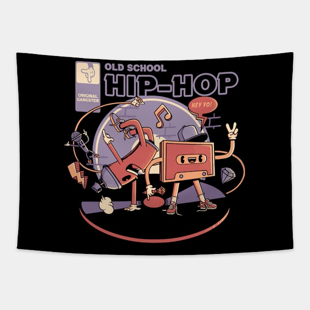 Old School Hip-Hop Tapestry by NathanRiccelle