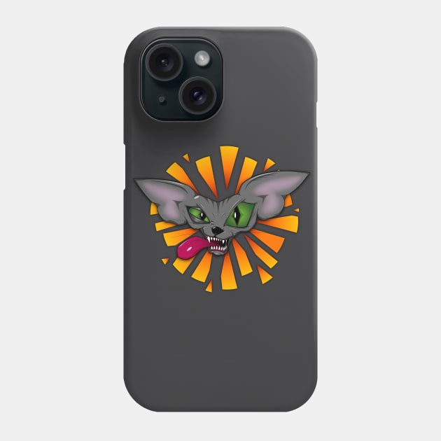 Crazy sphinx cat Phone Case by D-Pic