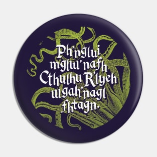 Cthulu Waits Dreaming Pin