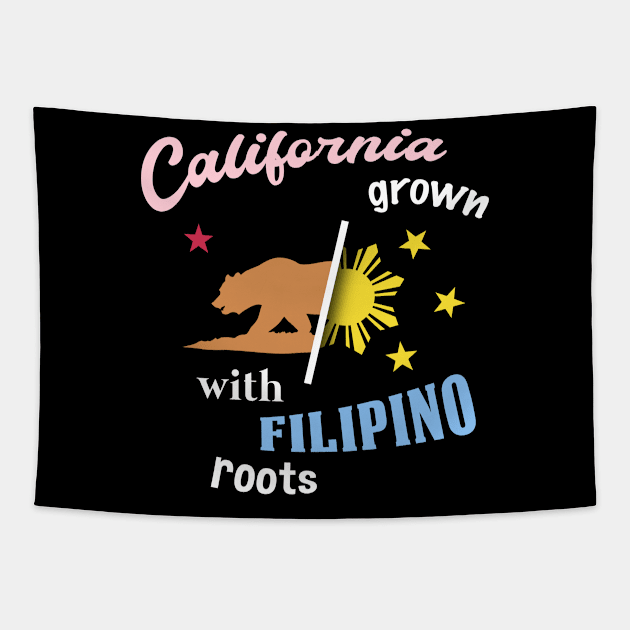 California Philippines Design for proud Filipinos Tapestry by c1337s