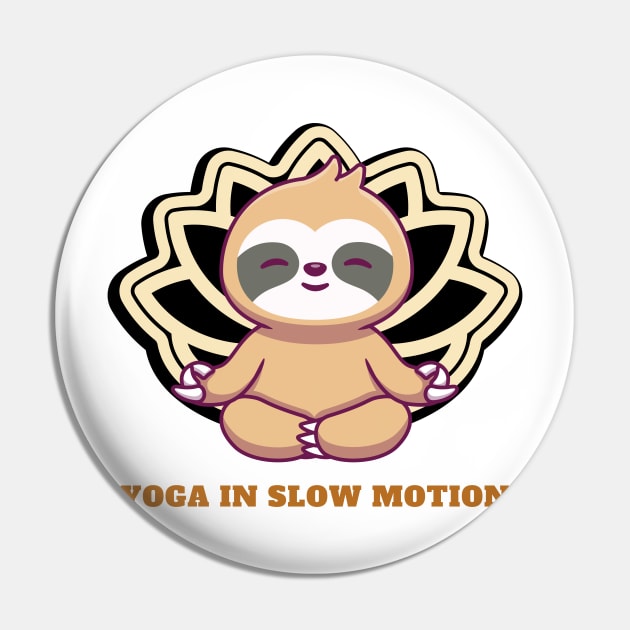 Yoga in slow motion - funny kawaii style sloth yoga Pin by Syntax Wear