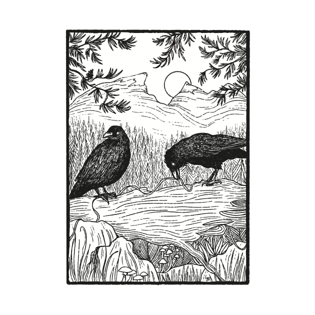 Huginn and Muninn by Thistle Moon