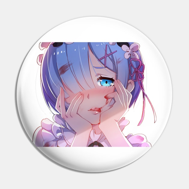 Re:Zero Rem Battle Pin by Otakuteland