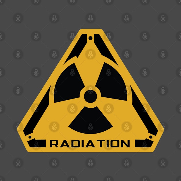 Radiation Radioactive Logo with Triangle Shape Background by ActivLife