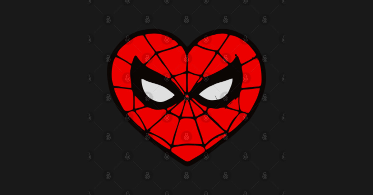 SpiderMan Heart Minnie Mouse Icon Filled With Hearts Tapestry