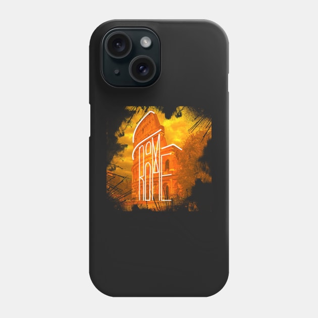 Rome, Italy, Colosseum Phone Case by CatCoconut-Art