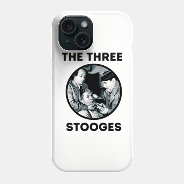 the three stooges || grey Phone Case by claudia awes