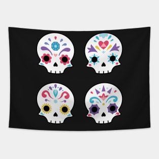 Cute sugar skulls Tapestry