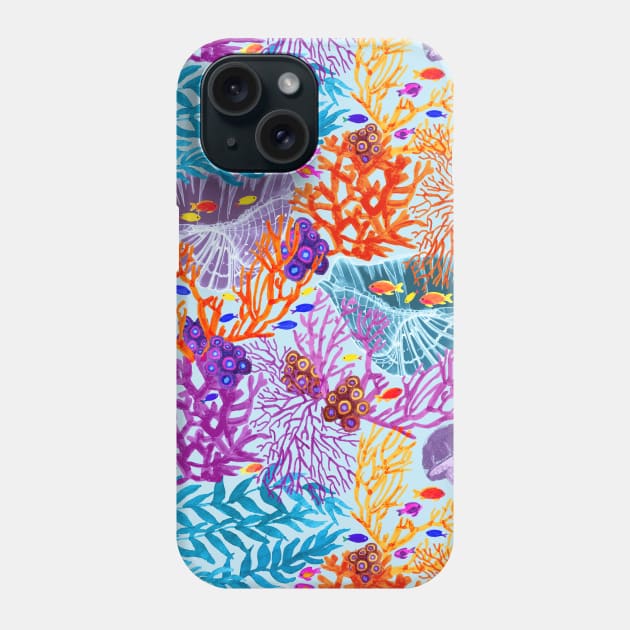 Colorful Underwater World Phone Case by MitaDreamDesign