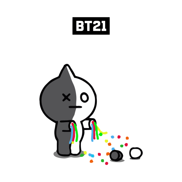 bt21 bts exclusive design 36 by Typography Dose