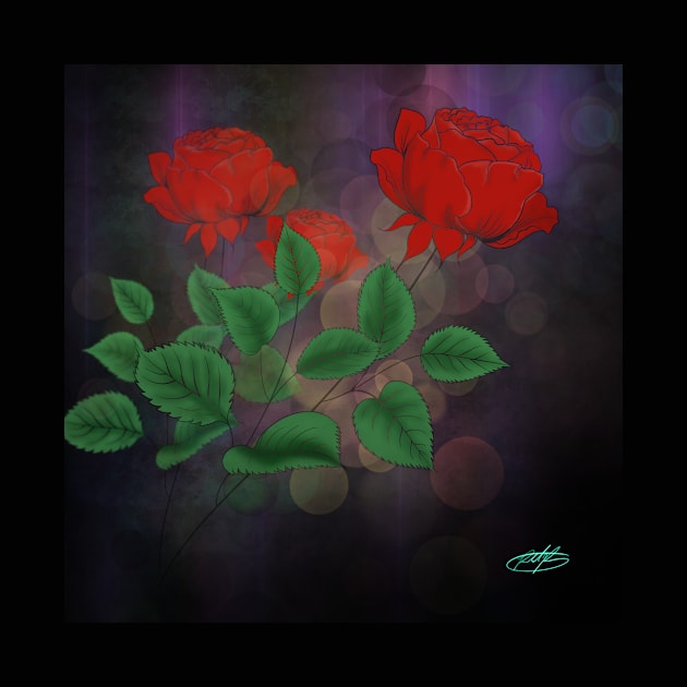 Red roses by Richardramirez82